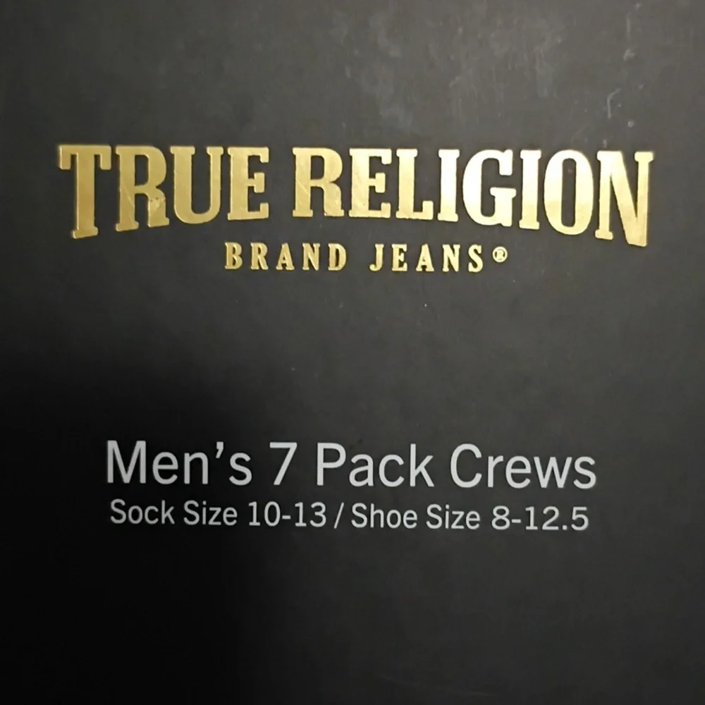 True Religion Men's Crew Socks